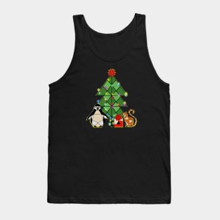 Paper Christmas Tank Top